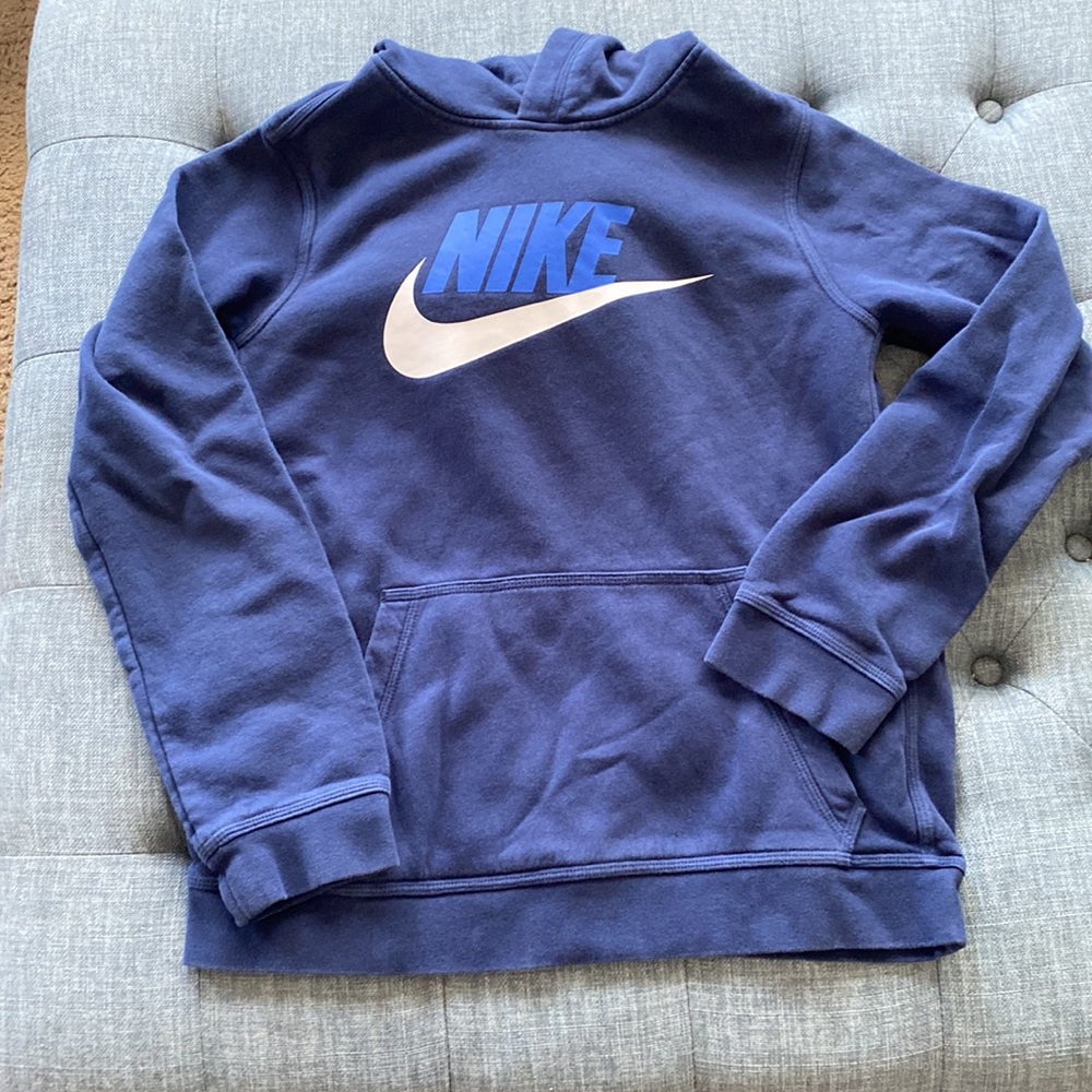 Nike Boys Navy Logo Sweatshirt - Picture 4 of 6